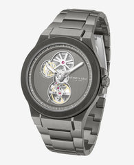 Automatic Gun Metal Stainless Steel Bracelet Watch