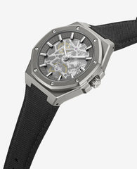 Skeleton Automatic Nylon Strap Watch
