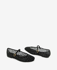Jasper Croco Mesh Ballet Flat