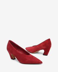 Ophelia Kid Suede Heel