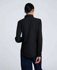 Knit Button Front Long Sleeve Shirt