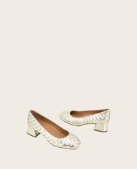 GENTLE SOULS - Lancine Metallic Woven Heel