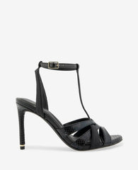 Liona Embossed Snake Heel