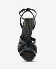 Liona Embossed Snake Heel