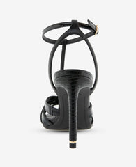 Liona Embossed Snake Heel