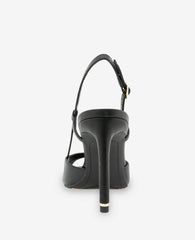 Londyn Leather Peep Toe Heel