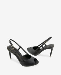 Londyn Leather Peep Toe Heel