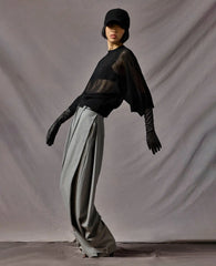 Three-Quarter Sleeve Raglan Crew Sweater