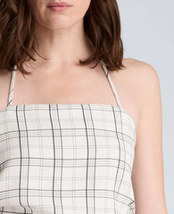 Halter Neck Bustier with Pleats at Waist