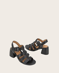 GENTLE SOULS - Margarite Leather Heel Sandal