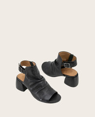 GENTLE SOULS - Marrion Leather Slingback Block Heel Sandal