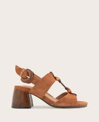 GENTLE SOULS - Miracle Suede Stone Embellished Heeled Sandal
