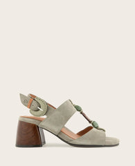 GENTLE SOULS - Miracle Suede Stone Embellished Heeled Sandal