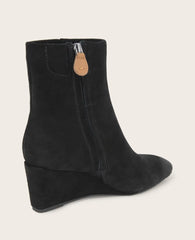 GENTLE SOULS - Nash Suede Side Zip Wedge Bootie