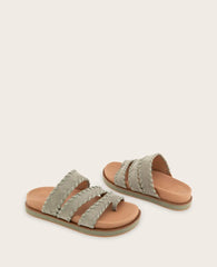 GENTLE SOULS - Niles Suede Whip Stitch band Sandal