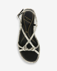 Paria Embossed Knot Detail Sandal