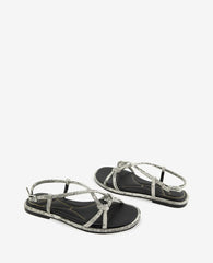 Paria Embossed Knot Detail Sandal