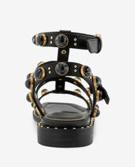 Ruby Leather Jewel Gladiator Sandal
