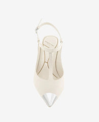 Romi T-Strap Leather Slingback Heel