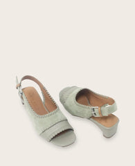 GENTLE SOULS - Samarra Suede Braided Detail Slingback Heel