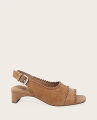 GENTLE SOULS - Samarra Suede Braided Detail Slingback Heel