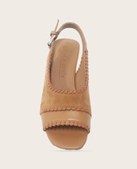GENTLE SOULS - Samarra Suede Braided Detail Slingback Heel