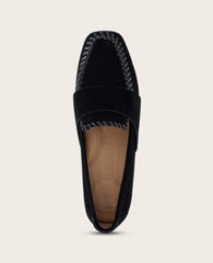 GENTLE SOULS - Sandra Suede Braid Detail Loafer