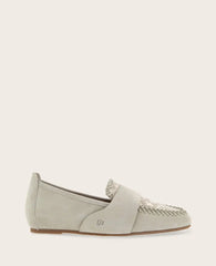GENTLE SOULS - Sandra Suede and Snake Combo Braided Detail Loafer