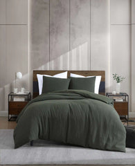 Solid Waffle Comforter Set