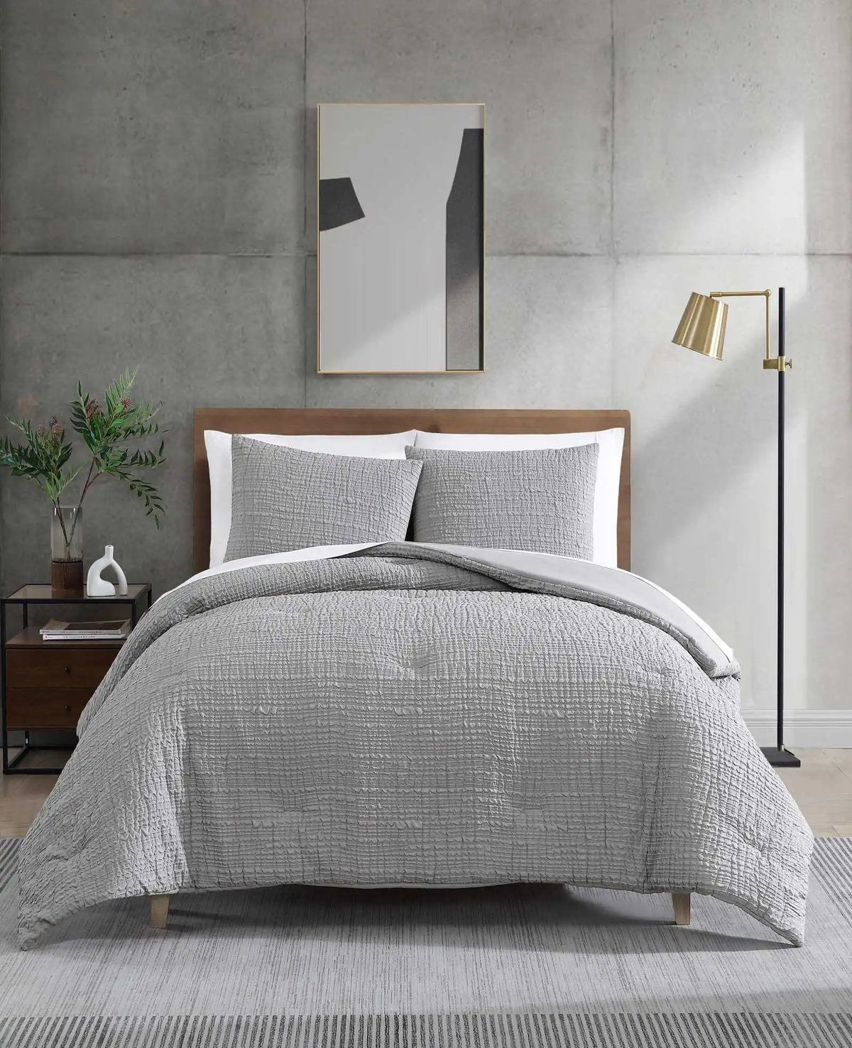 Serenity Wavy Lines Duvet Cover Set