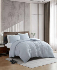 Solid Waffle Duvet Set