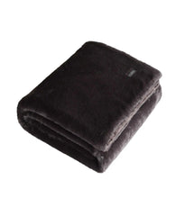 Faux Fur Solid Throw Blanket
