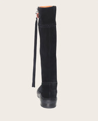 GENTLE SOULS - Wheron Suede Tassel Pull Side Zip Lug Boot