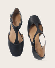 GENTLE SOULS - Wyatt Leather T-Strap Flat
