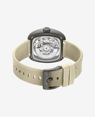 Skeleton Automatic Bracelet Watch with 3-Strap Set