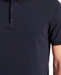 Colorblock Collar Solid Short Sleeve Polo