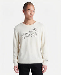 Lingua Franca Unmute Yourself Unisex Cashmere Crewneck Sweater